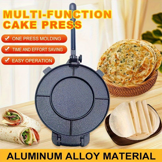 Round Handheld Aluminum Tortilla Press - DIY Mexican Cornbread & Pancake Maker for the Kitchen