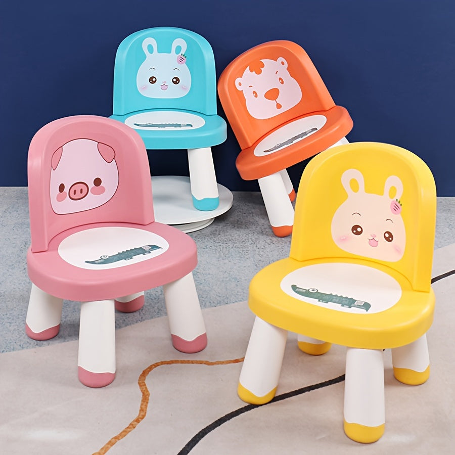 Charming Cartoon Animal Squeaky Chair - With a Plush Backrest, Anti-Slip and Durable for Home Study - Ideal Present for Christmas, Thanksgiving, Birthdays