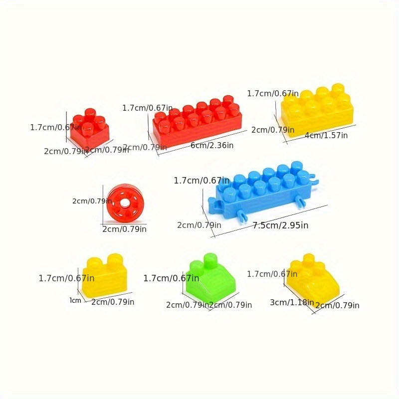 100 pcs educational toy blocks for enhancing creativity and motor skills, perfect for holiday gifts.