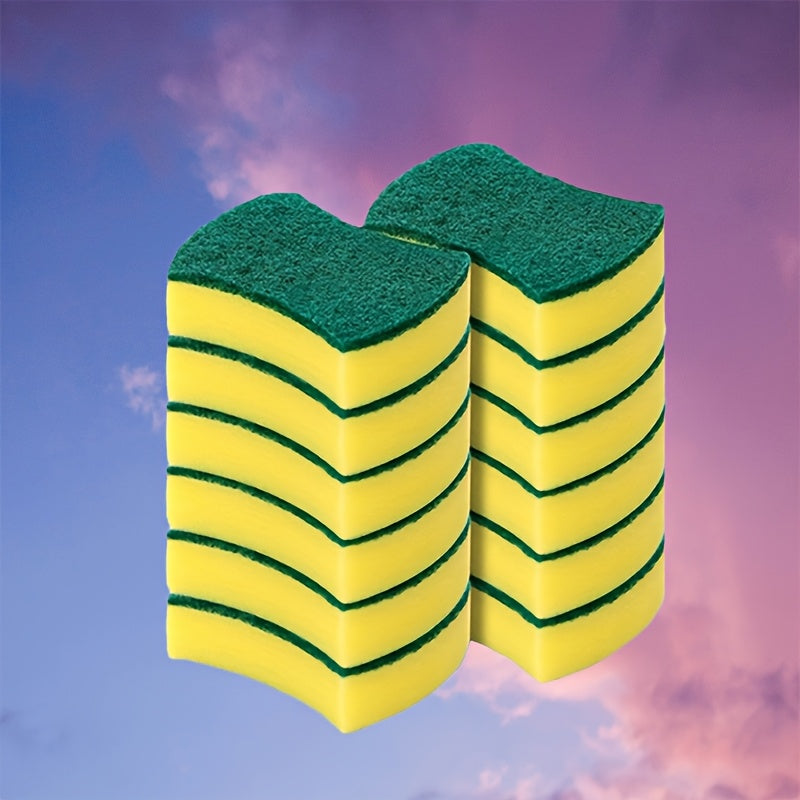 Get a value deal on a 10/12/24 Pack of versatile cleaning sponges! These sponges feature dual-sided scrub pads, premium material for durability, scratch-free cleaning, and super absorbency. They are essential for keeping your kitchen, bathroom, outdoor