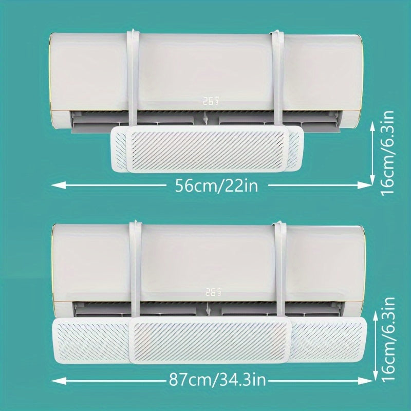 Keep your home cool and comfortable with this easily adjustable portable air conditioning deflector. The wall mount universal wind screen cover helps maintain a comfortable temperature in any room.