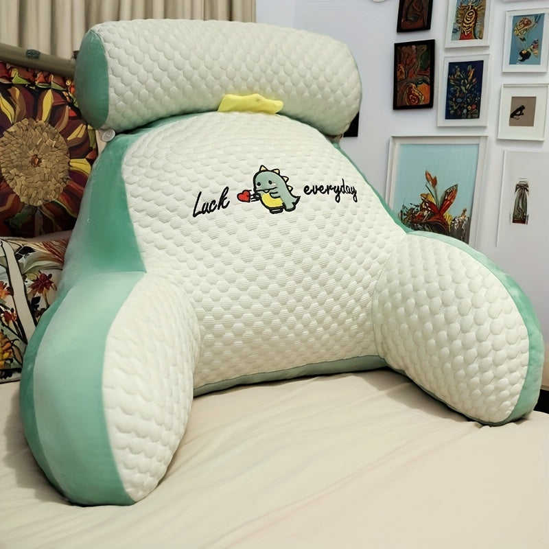 Get comfortable with our 1-piece Cozy Gray & White Reading Pillow featuring a Cute Cat Design. This ergonomic pillow provides excellent back support and is made from soft, breathable fabric for ultimate comfort. It is adjustable for the perfect fit and