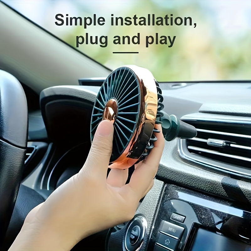 Silent yet powerful, this portable car fan offers high-speed adjustable wind speeds and smooth, quiet operation. It's easy to install, USB powered, and rechargeable for maximum convenience.