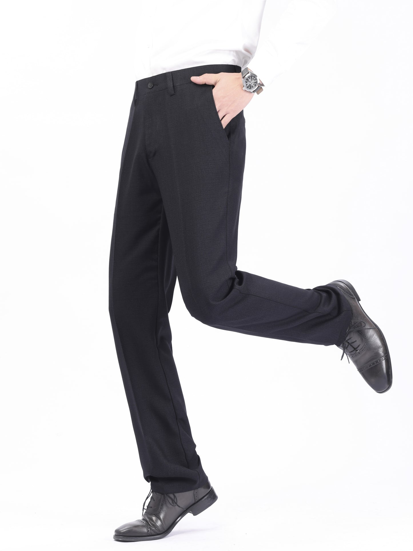 Large Men's Solid Color Business Pants