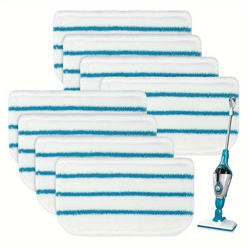 Replacement 8 Pack of Steam Mop Pads Compatible with Black+Decker Steam Mops SM1600, SM1610, SM1620, HSM13E1, HSMC1300FX, HSMC1321, HSMC1361SG SMP20 - Black And Decker Floor Cleaning Pads