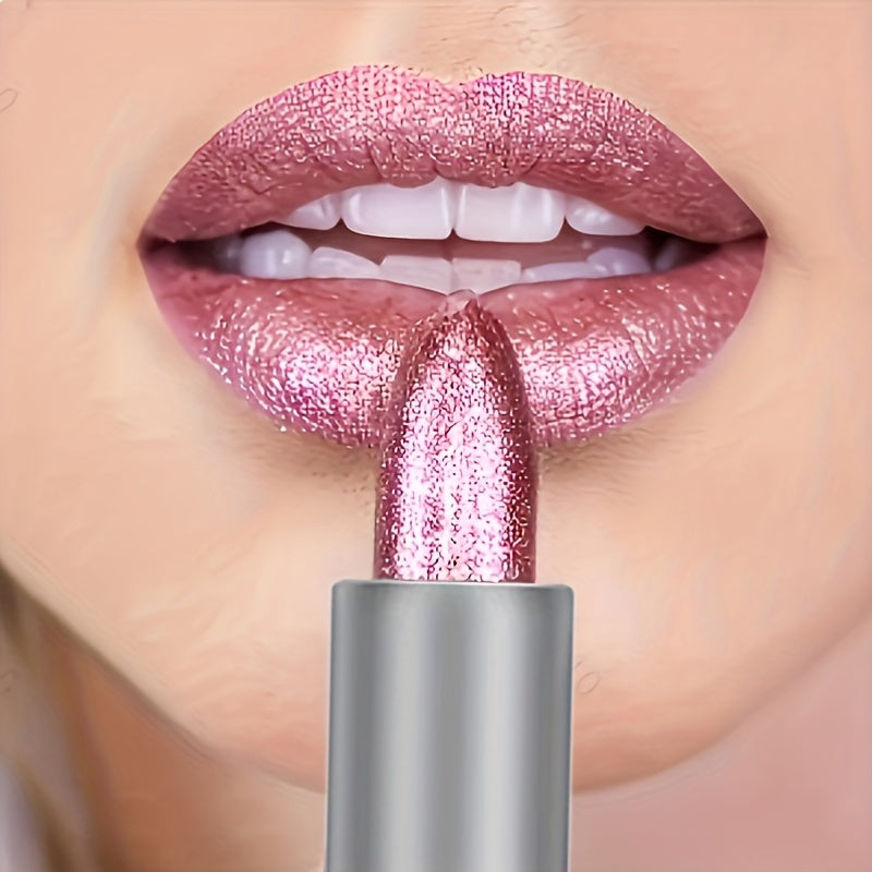 Sparkling purple tone, long-lasting glitter lipstick for combination skin adults in ≤100ml moisturizing jelly formula.