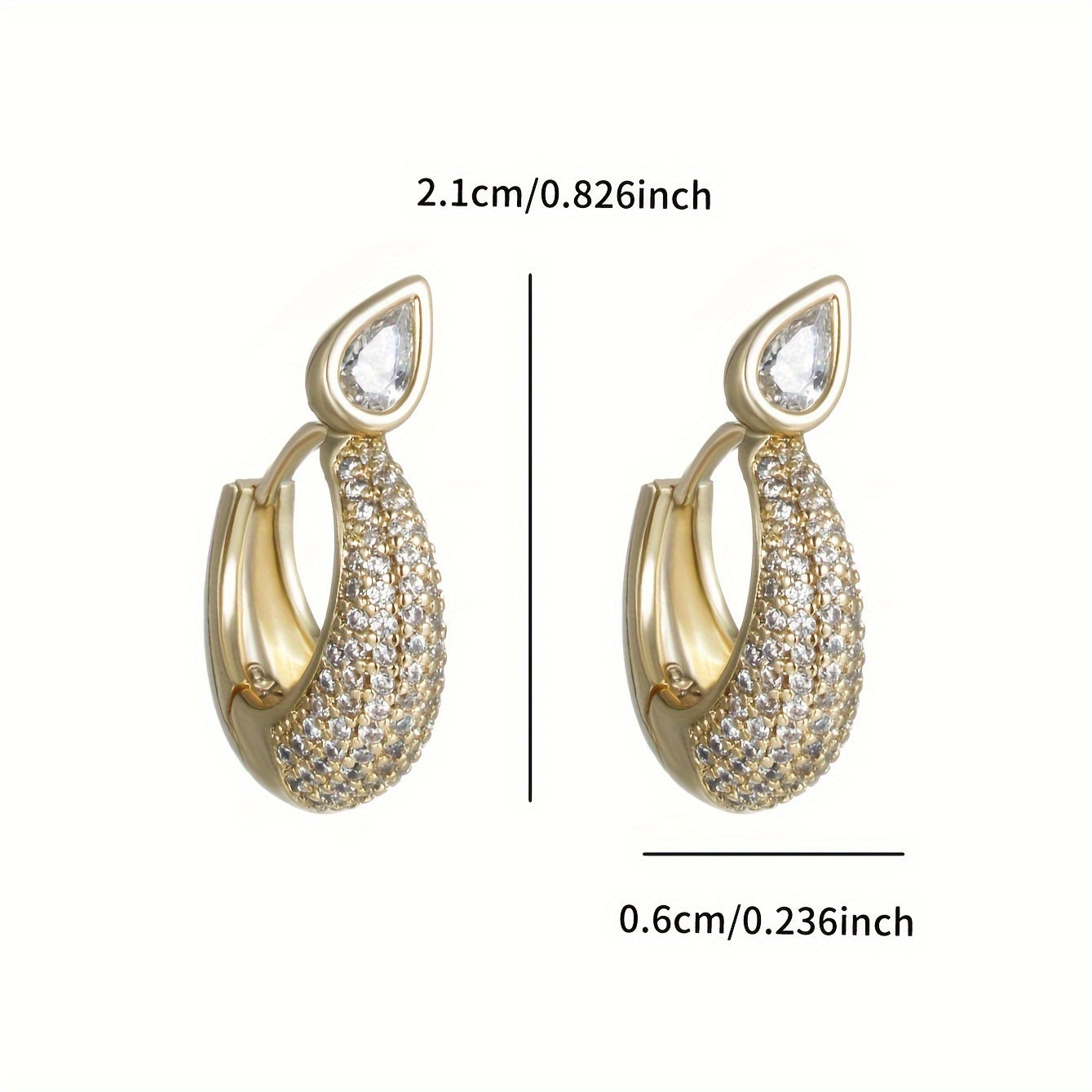 Stunning XUPING JEWELRY Flower Hoop Earrings with Sparkling Cubic Zirconia, 14K Gold Plated Copper for Women - Elegant Earrings for Everyday Luxury and Special Occasions, Perfect Thanksgiving Gift