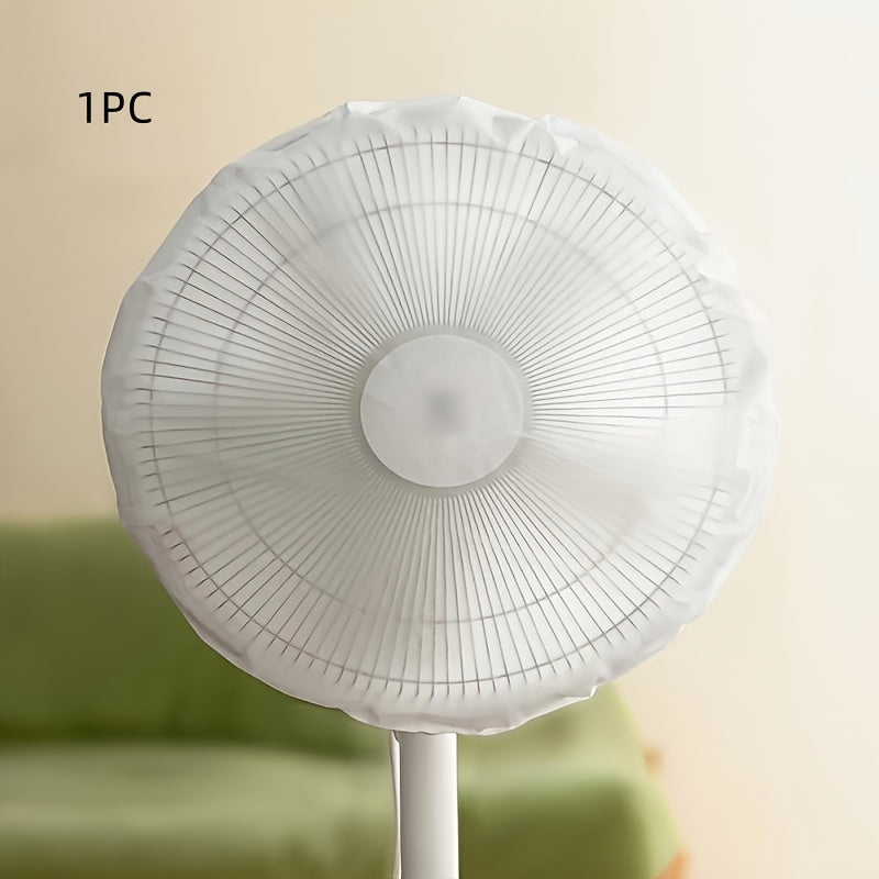 Convenient White Electric Fan Dust Cover - Protect Your Fan All Year Round at Home or Office