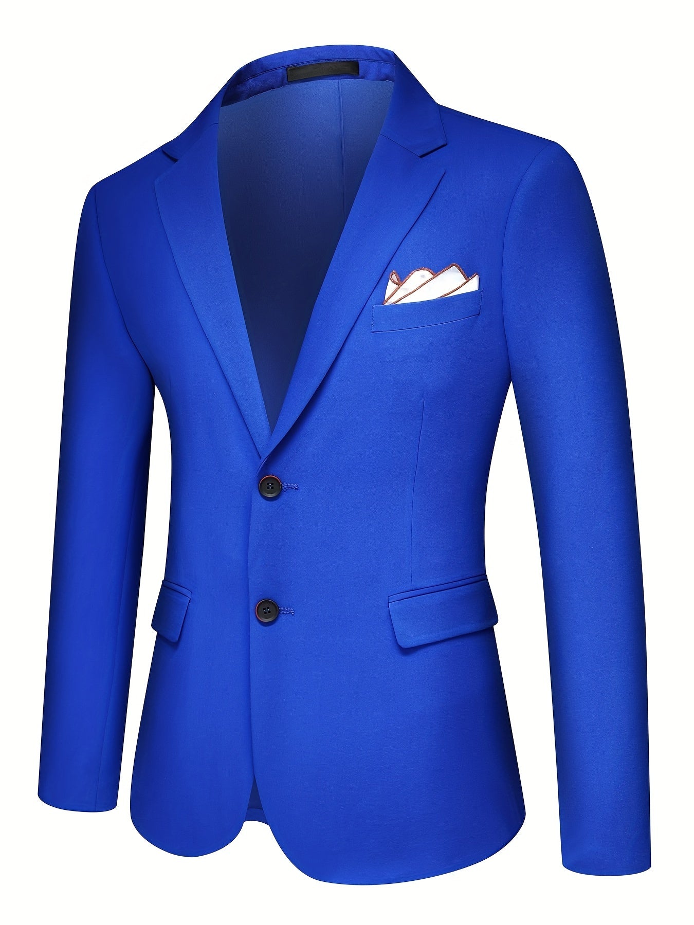 Men's Three-Piece Business Suit in Solid Color