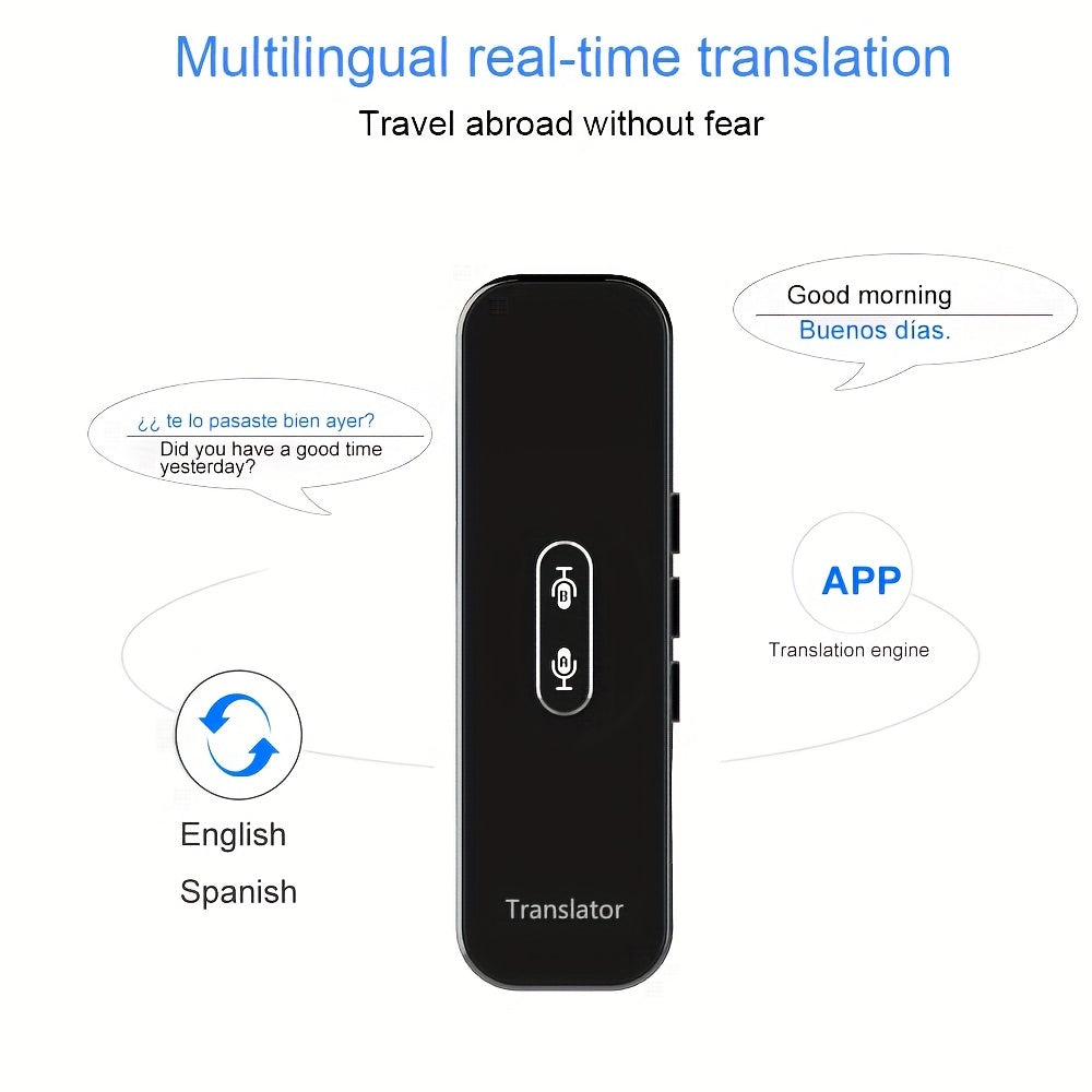 137 Languages Smart Voice Translator for Android/iOS phones, with instant real-time translation and APP display.