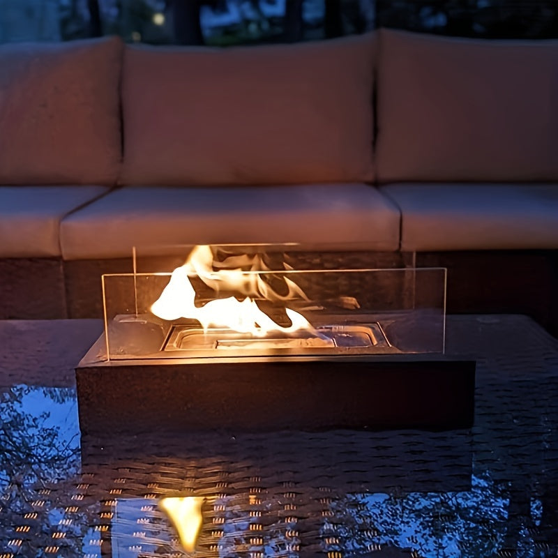 Effortlessly host romantic evenings, festive gatherings, and social events with the Portable Alcohol Fireplace Heater Lamp featuring a timeless design, durable glass and metal construction, and user-friendly operation.