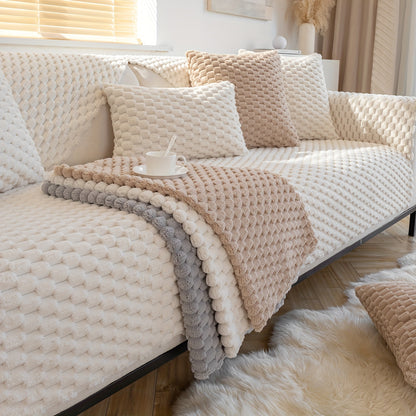 High-quality plush Nordic sofa cushion with fashionable anti-slip design perfect for all seasons.