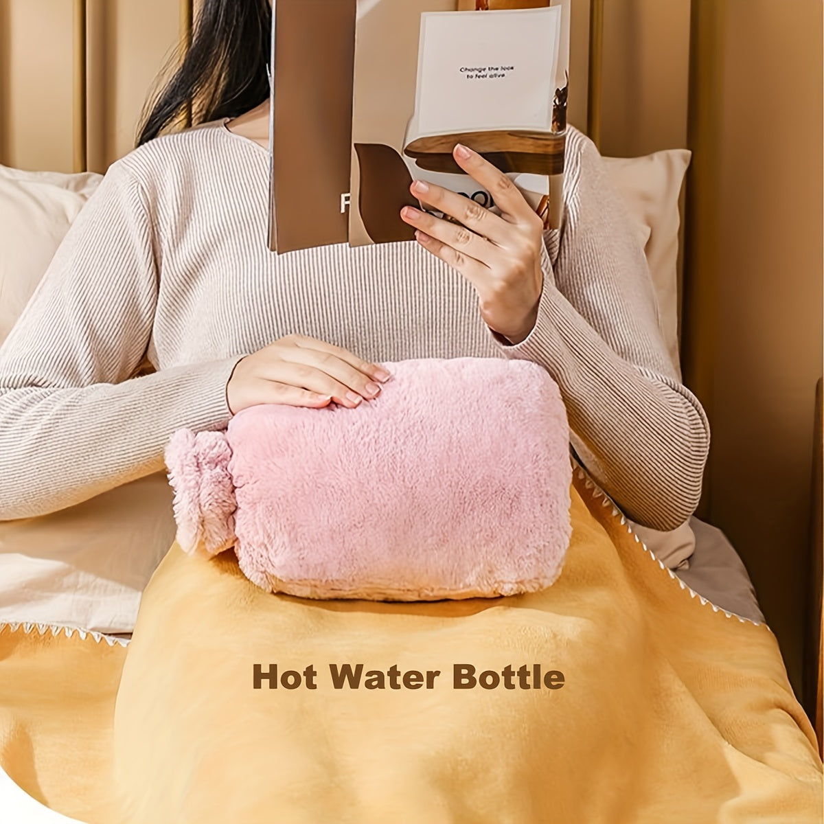 Stay warm and cozy with our 1000ml large-capacity hot water bottle. Made from durable PVC, this soothing hand warmer is perfect for relaxing warmth. Add an optional plush fleece cover for added comfort, making it ideal for cozy reading and bedtime. This