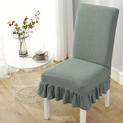 4/6 piece stretch chair slipcovers for dining room or living room furniture protection.