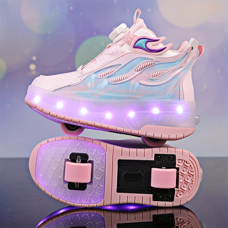 Trendy low-top glowing skate shoes are lightweight and versatile, perfect for both boys and girls in any season. They are durable, slip-resistant, and suitable for indoor and outdoor use.