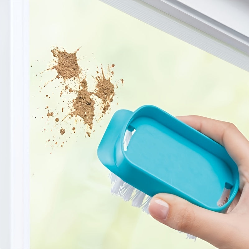 Versatile 4-in-1 Glass Cleaner Brush for multiple cleaning tasks on windows, mirrors, and tiles.