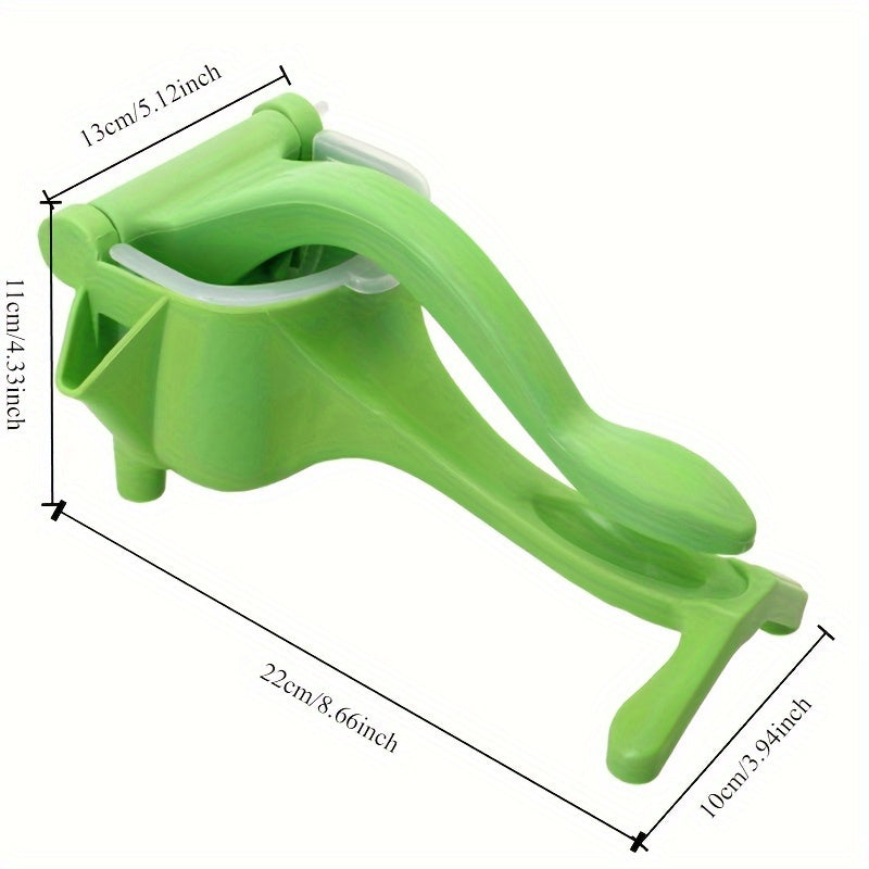 Portable Manual Citrus Juicer - Handy Plastic Hand Squeezer for Oranges, Lemons, Limes - Simple Fruit Press for Fresh Juice on the Go
