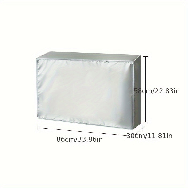 Protect your outdoor air conditioner from water damage with this waterproof cover. Keep it dust-free and protected from the sun. This cover can also be used for front load laundry dryers. It is a heating and cooling accessory that does not require power.