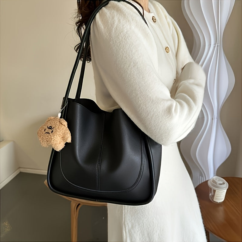 Vintage-style women's tote bag with shoulder strap - perfect for travel, work, and gifts.