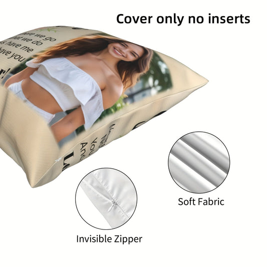 Customized Photo Pillowcase - Sentimental Gift for My Sister, Forever Fond of You, Size 45.72x45.72 cm - Perfect for Home, Bedroom, Living Room, Sofa Decoration - Ideal for Christmas, Thanksgiving and Beyond.