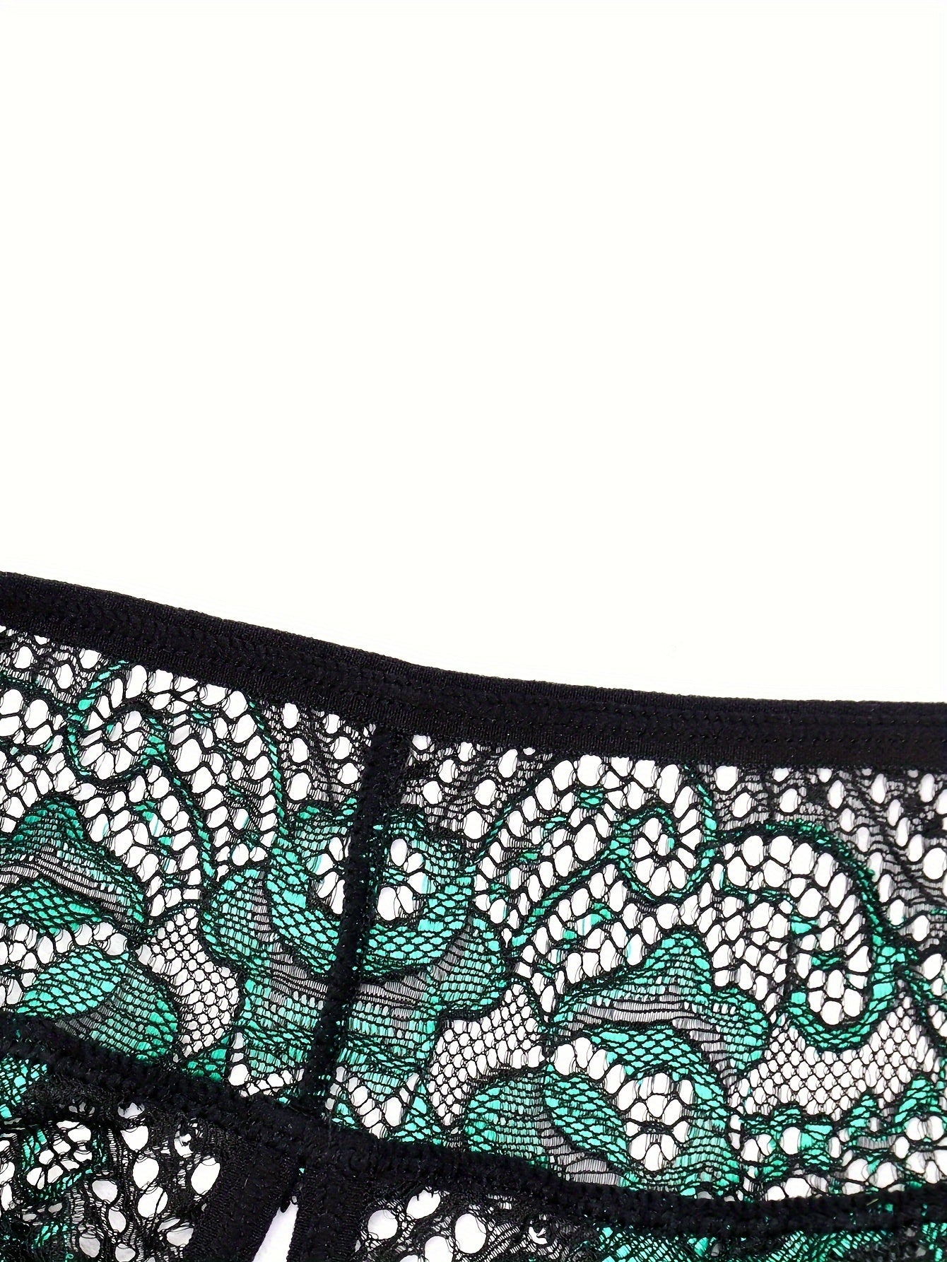 Women's Sexy Floral Lace Thongs & Colorblock Open Crotch Panties