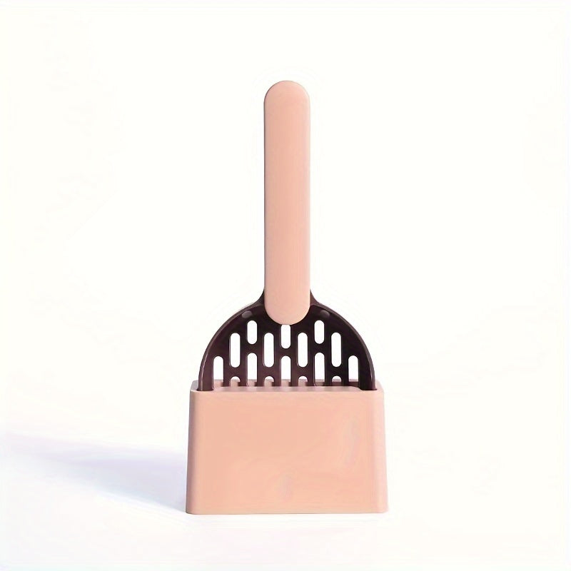 Large and small cat litter shovel set for pet toilet cleaning.