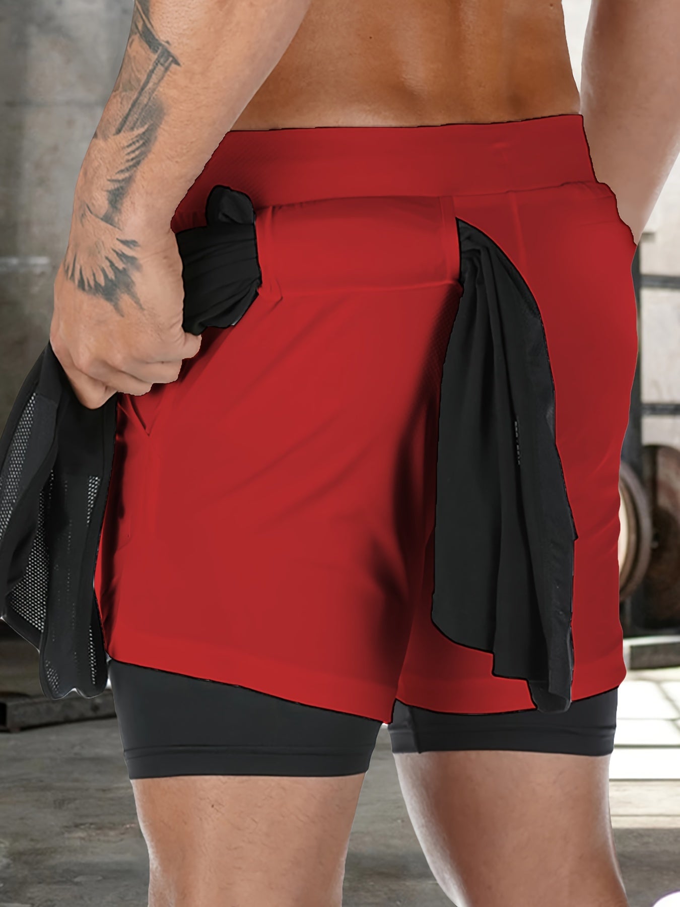 Men's 2-in-1 Shorts for Running and Workout