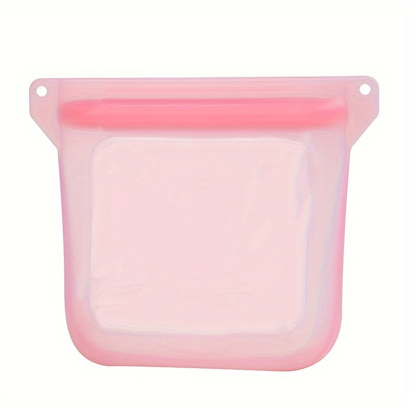 Seal in Freshness with FreshStorage Bag: A Leak-proof, Food-grade Silicone Self-sealing Bag for Microwave and Refrigerator Storage, Ideal for Recycling.