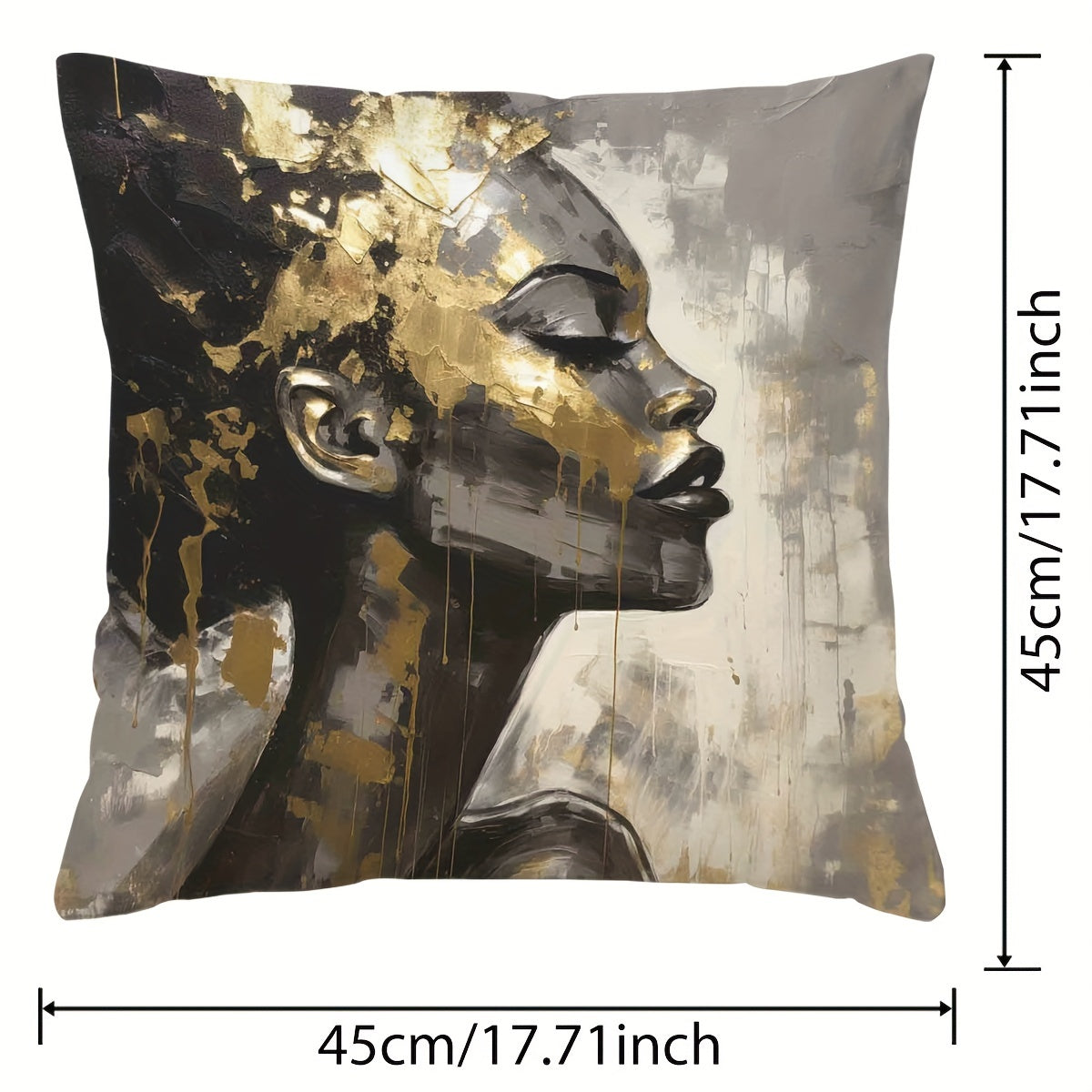 1pc Digital Print Pillowcase with Beautiful Pattern