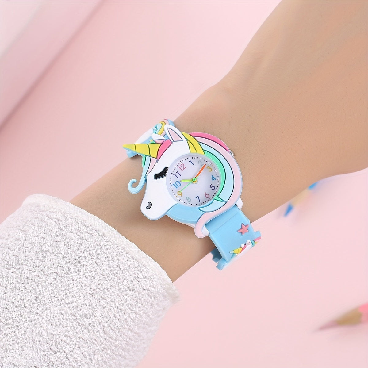 Children's silicone cartoon watch gift for kids.