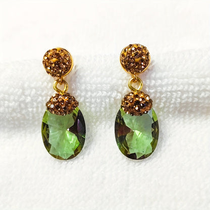 These Sultanite Diaspore Earrings are perfect for weddings, parties, and daily wear. The color-changing stones shift with different lighting, creating a dynamic and eye-catching look.