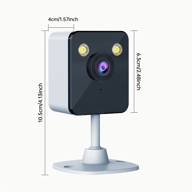 Камера безопасности Zhxinsd 2MP Wireless предлагает внутреннее видеонаблюдение с обнаружением движения, цветным ночным видением, двусторонним аудио и облачным и SD-картой для хранения. Эта камера безопасности предоставлена вам компанией ZHXINSD.