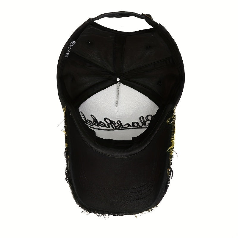 High Quality Men's Baseball Cap with Washed Embroidery