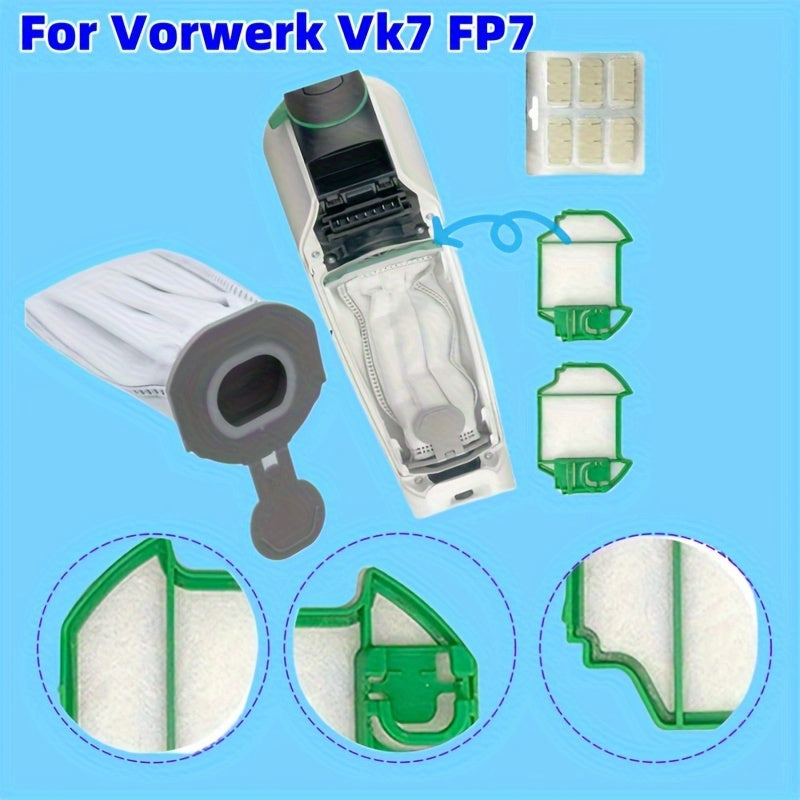 24 Pack of Vacuum Cleaner Freshener Scents for Vorwerk Kobold Models VK135, VK136, VK140, FP140, FP150, VK150, VK260, VK265, VK270, VK300 - Plastic Floor Attachment Fragrance Chips, Deodorizer & Scented Aromatherapy Inserts (6 sets of 4)