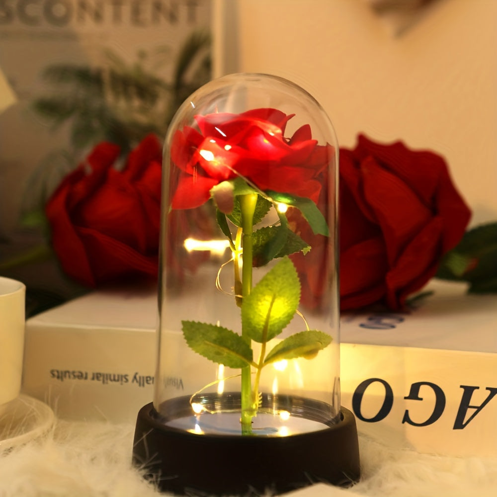 Create a lovely LED rose night light, ideal for romantic decor and gifts on special occasions like Valentine's Day or Mother's Day. Great for desktops, flower decorations, or as a