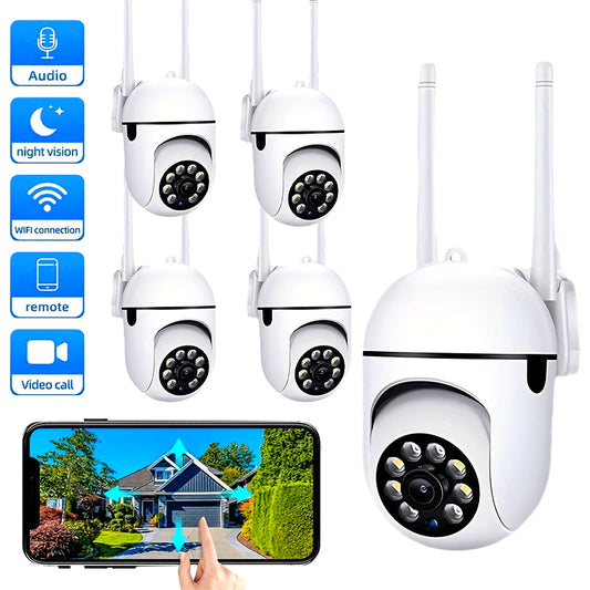 The description of the product is as follows: "A WiFi monitoring camera with high definition, 355-degree intercom, home security features and remote night vision capabilities, all controlled through a user-friendly app.