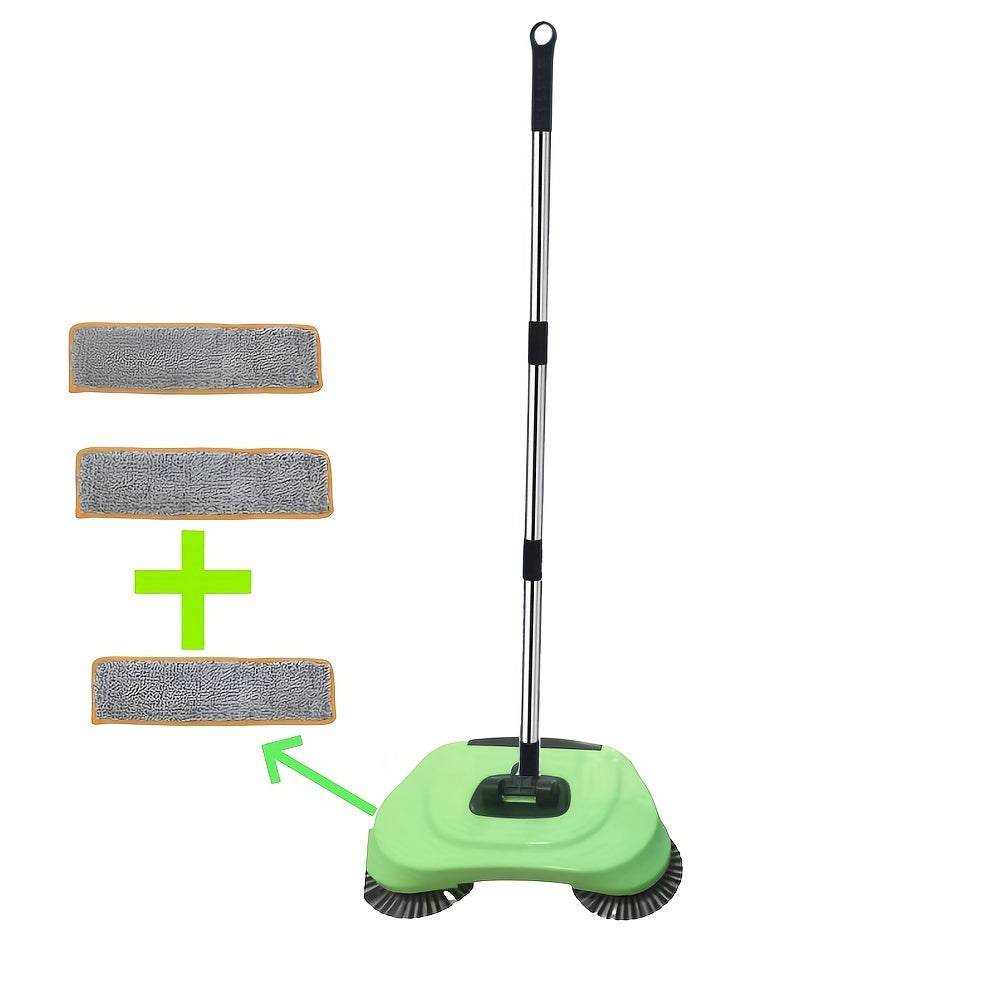 Effortlessly Clean Hardwood & Tile with Our 3-in-1 Multifunctional Hand Push Sweeper & Vacuum - Removes Garbage, Pet Hair & Dust without the Need for Batteries! Ideal for Bedroom, Kitchen, Living Room - Perfect Holiday Gift for Christmas or Thanksgiving.