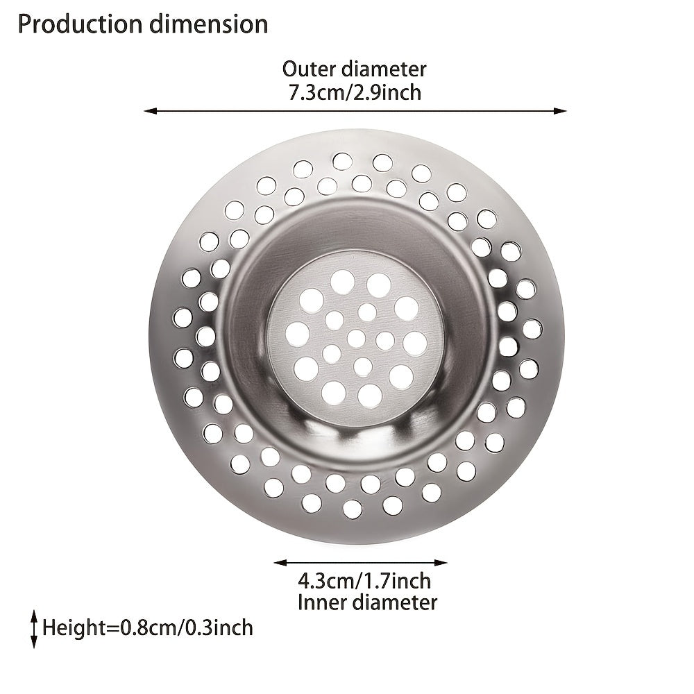 Сливной фильтр из нержавеющей стали для кухни/ванной, 2,9 дюйма, ловушка для волос для ванны/душа.