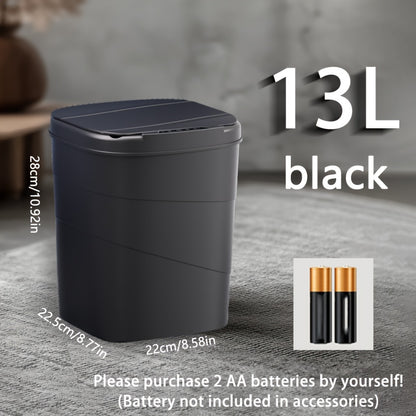 The 13L/17L intelligent induction trash can is versatile for use in the living room, kitchen, and bathroom.