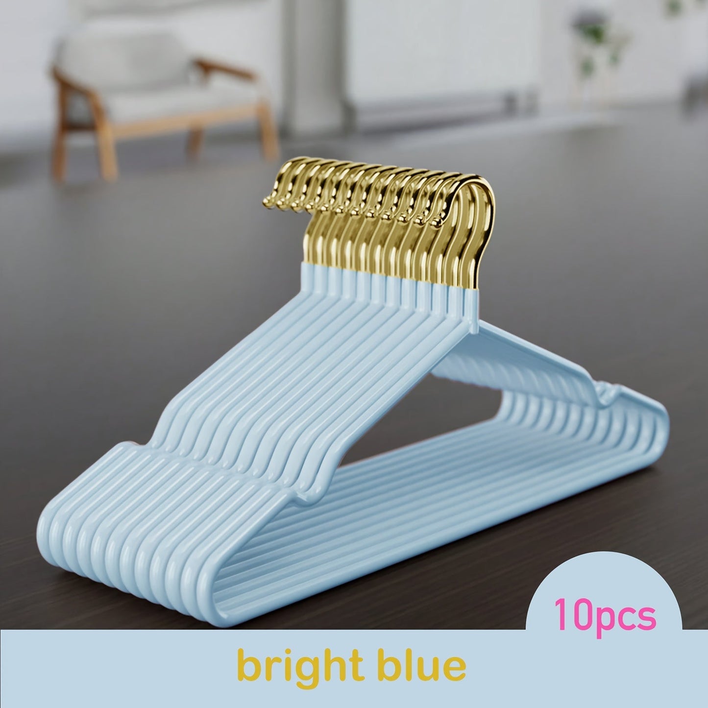 Non-standard Suit Hangers, BKFUN 10/30pcs Gold Metal Clothing Hangers, Metal Hangers for Space Saving