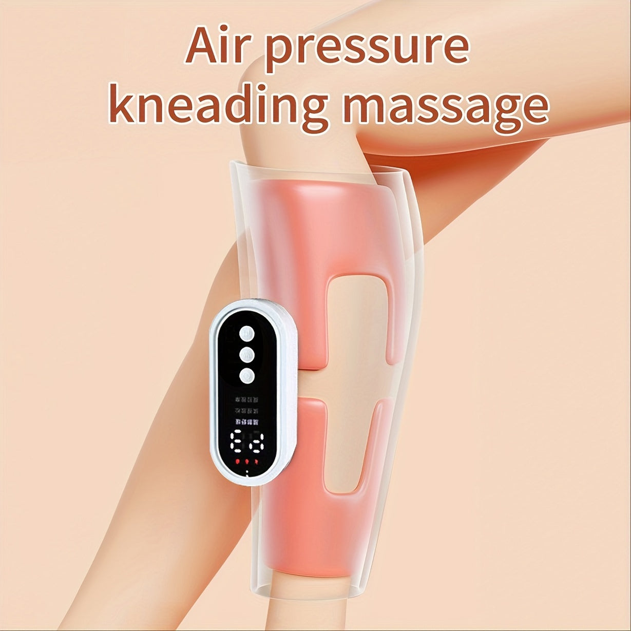 Calf air compression massager with heat, designed for muscle relaxation and circulation, 3 modes, ideal gift for women, men, and family.