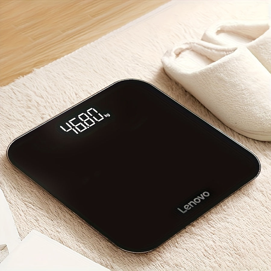 Lenovo Digital Bathroom Scale accurately measures weight up to 400lb/180kg without batteries.