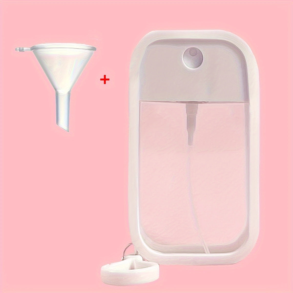 Portable high-pressure spray bottle for alcohol hand sanitizer, perfect for travel with 50ml capacity, ideal as Christmas or Halloween gifts.