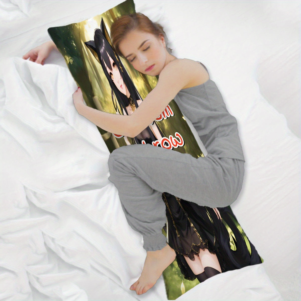 Get ready for the holidays with this Anime Custom Body Pillow Cover! Featuring a double-sided print with Halloween/Thanksgiving/Christmas/New Year themes, this Dakimakura Case is made from plush short velvet fabric. Personalize it with your own photo on