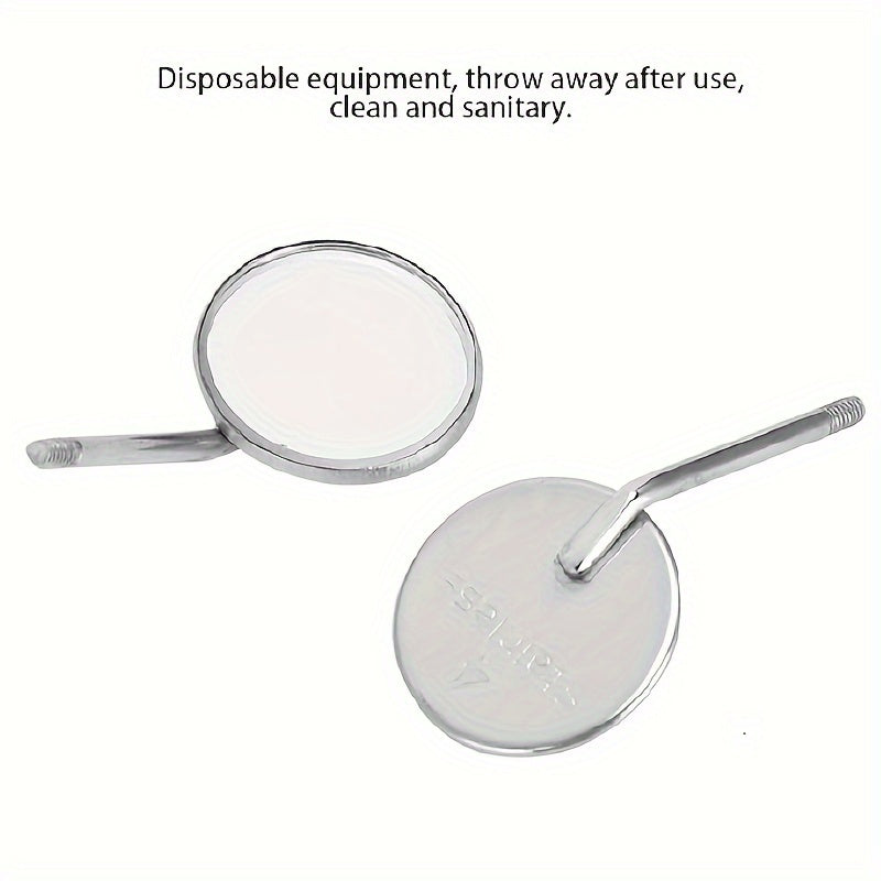 20 Stainless Steel Dental Mirrors, including No. 4 and No. 5.