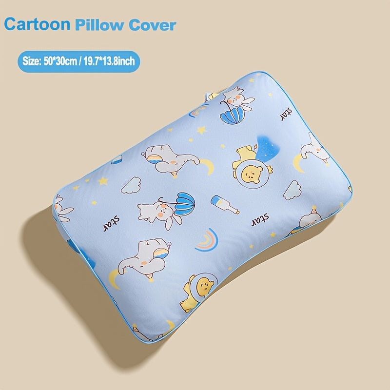 Animal pattern pillow for kids, ideal for side and back sleeping, great for travel