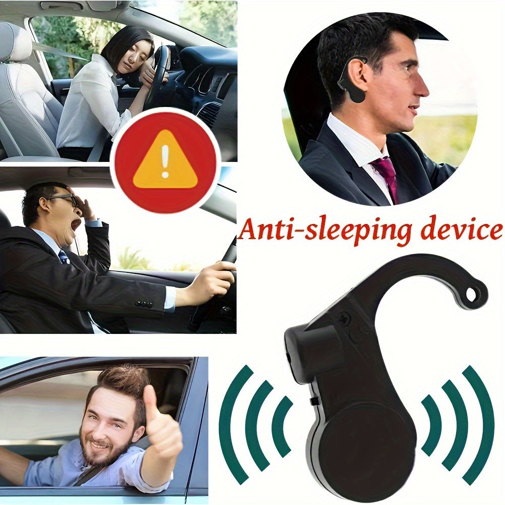 1pc AutoGuard Anti-Sleeping Device for Drivers, Car Safety Reminder Alarm, Non-Rechargeable Button Battery Operated, Includes Electronic Components, Vehicle Accessory