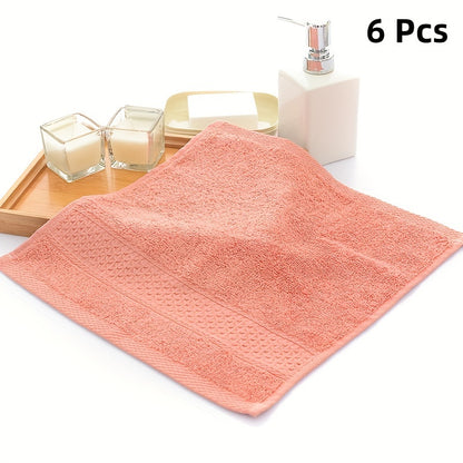 6-piece cotton towel set perfect for the home bathroom. Absorbent, quick-drying, super soft, and skin-friendly. Ideal bathroom supplies.