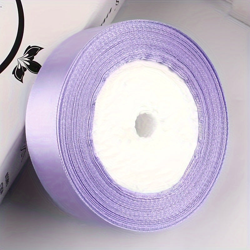 25 yards of 2.5cm wide satin ribbon for headbands, gift wrapping, and crafts.