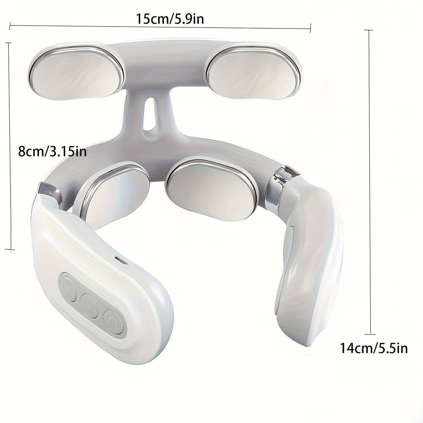 USB-rechargeable smart massager for neck and shoulders, perfect gift for both genders